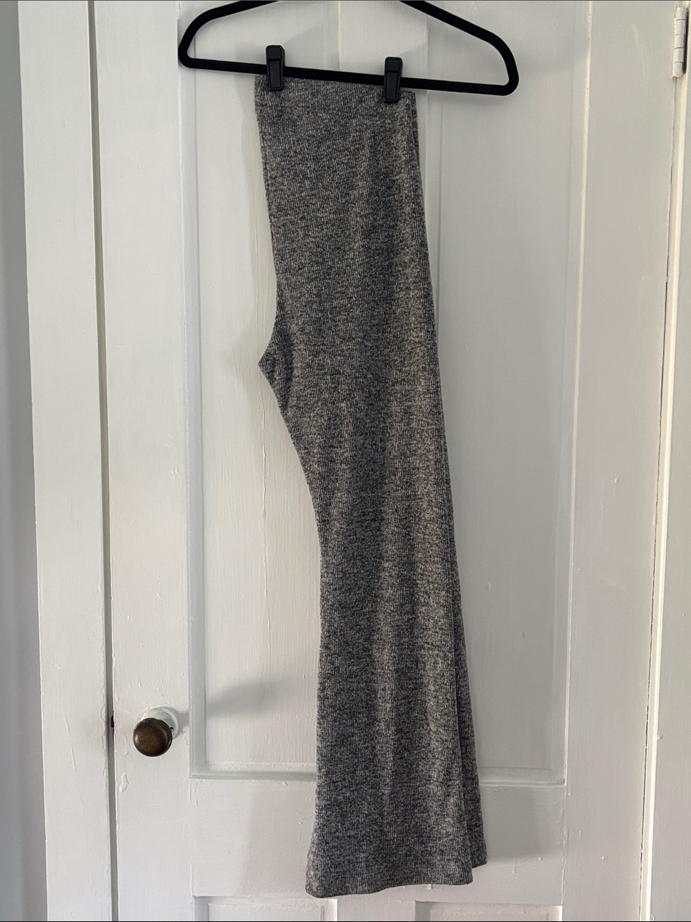 Old Navy Gray Knit Wide-Leg Pants